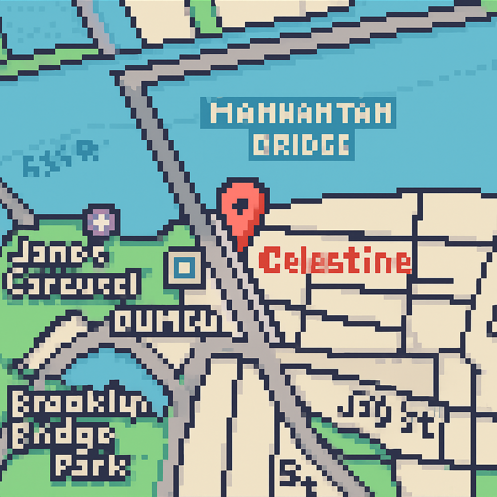 Map to Celestine Restaurant